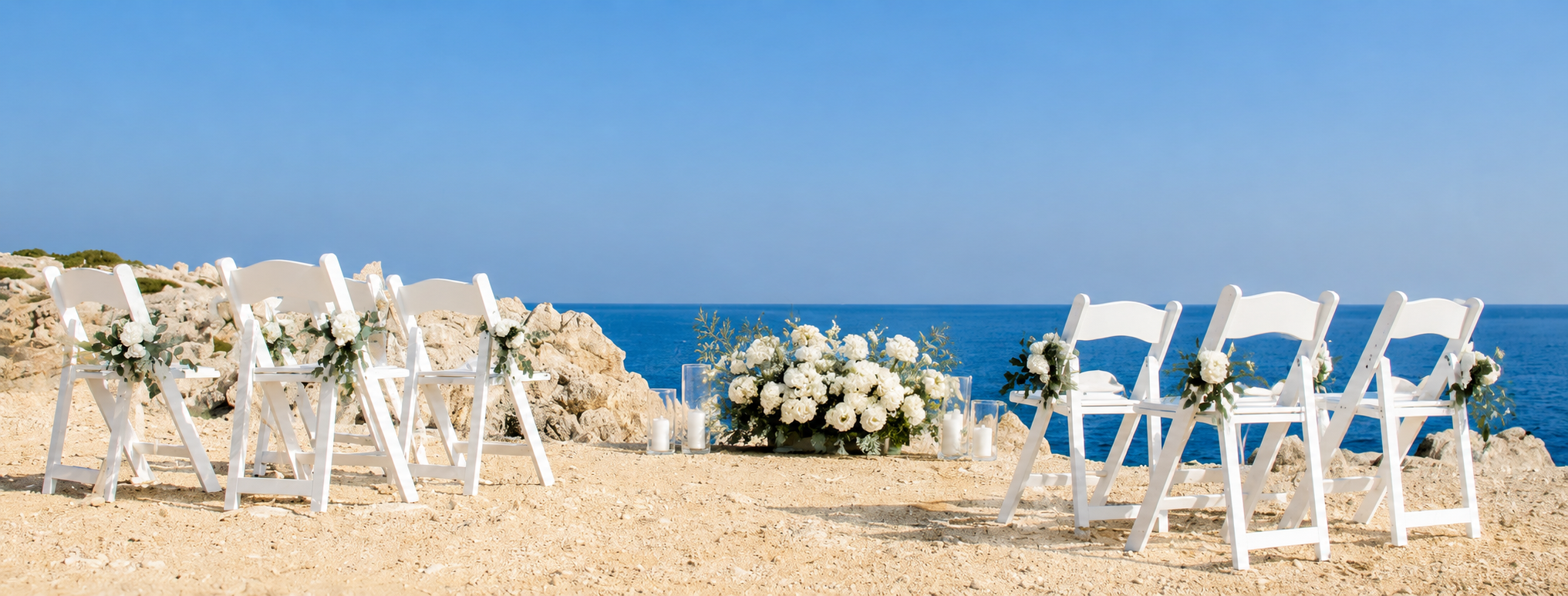 Book your wedding day in Ayii Anargyroi - Blue Lagoon Venue 